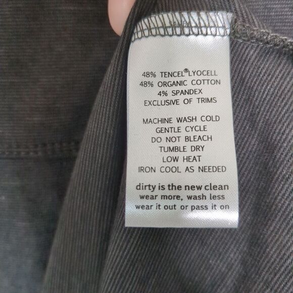 Horny Toad Fit and Flare Dress Charcoal Gray 3/4 Sleeve Empire Waist Size M - Picture 6 of 7